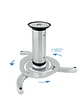 Tooq PJ1010TN-S Soporte Proyector Techo Plata - Miniatura 2
