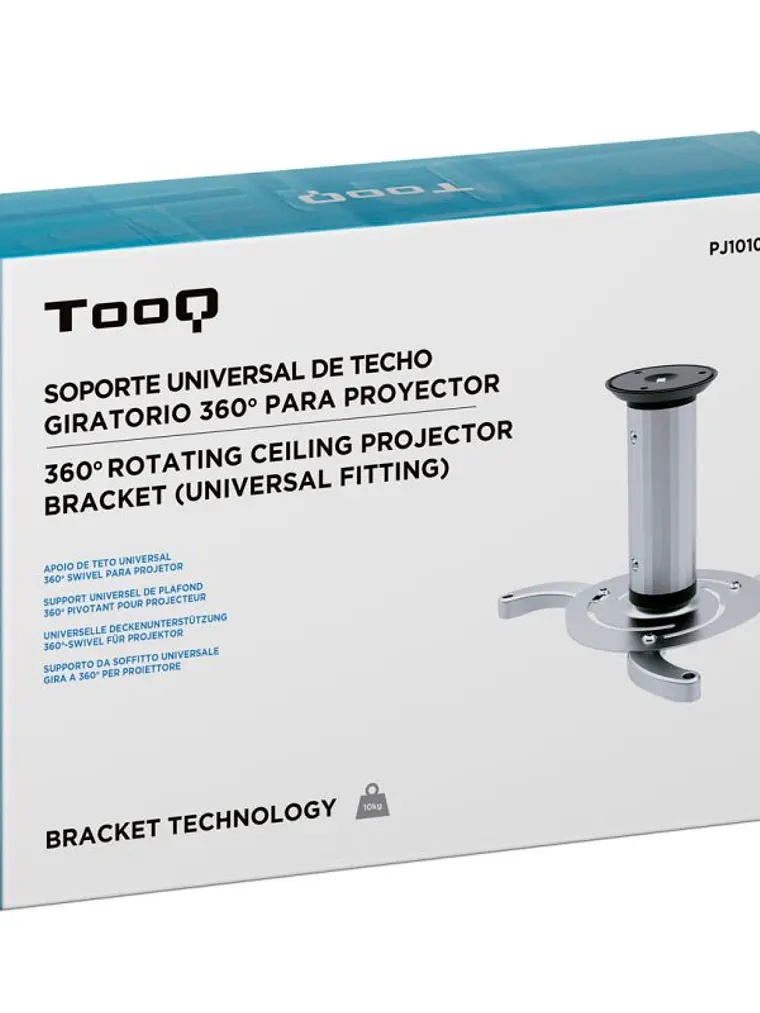 Tooq PJ1010TN-S Soporte Proyector Techo Plata 4