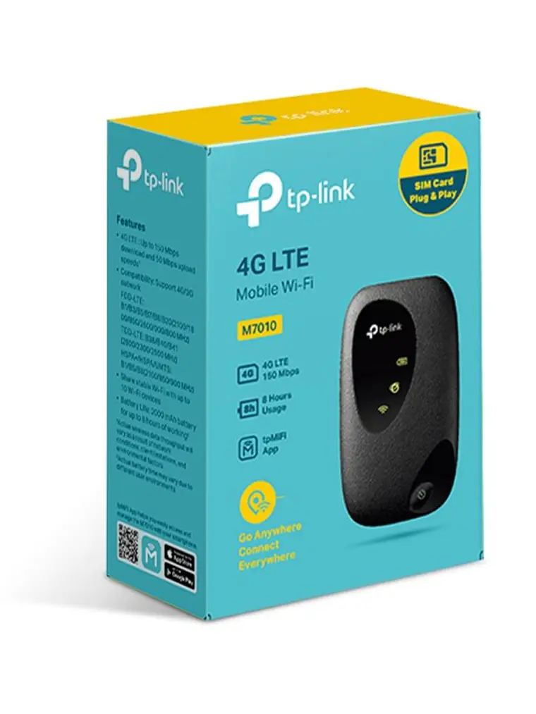 TP-Link M7010 Router Movil 4G LTE WiFi 150Mbps SIM 2