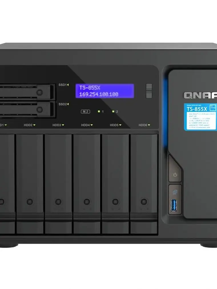 QNAP TS-855X-8G NAS 6+2 Bay 2x2.5GbE 4xUSB 1