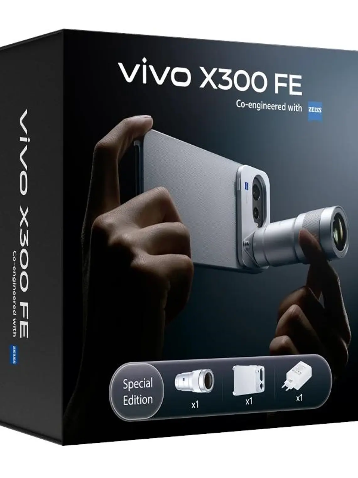 VIVO X300 FE 5G Black + Ch90w + Kit fotografico 1