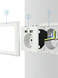Nanocable Base de enchufe pared schuko+2USB 2.4A - Miniatura 4