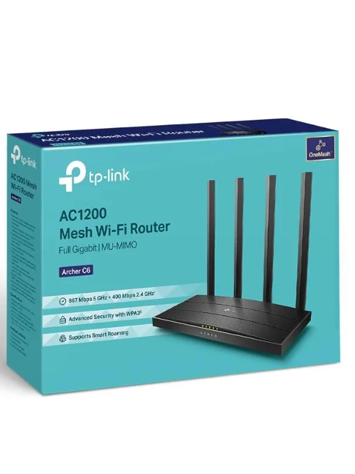 TP-Link Archer C6 Router WiFi AC1200 5xGb Dual 2