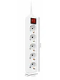 EWENT EW3916  Regleta 5 Tomas / 1 interruptor 1.5m - Miniatura 4