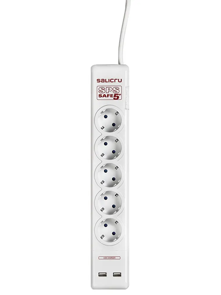 Salicru SPS SAFE 5+ Regleta con Protección 5 Tomas 2