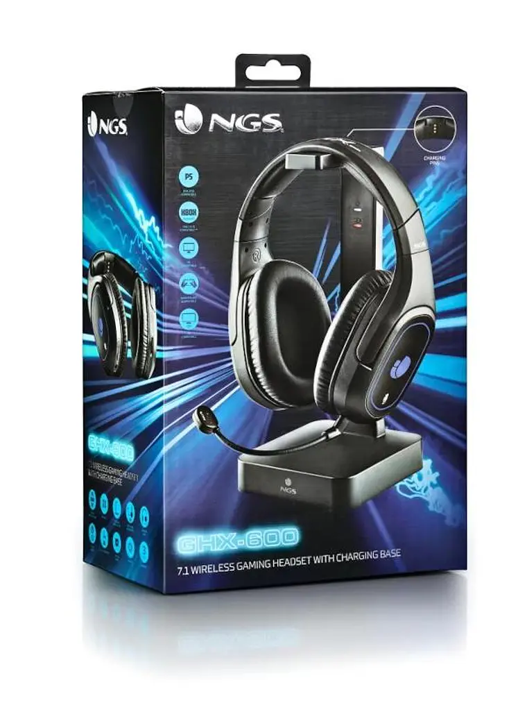 NGS Auricular Gaming inalambrico GHX600 7.1 4