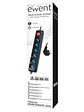 Ewent EW3924 Regleta 6 tomas con proteccion Negro - Miniatura 3
