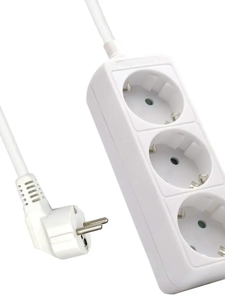 Ewent Ew3958 Regleta 3 tomas Blanco 1