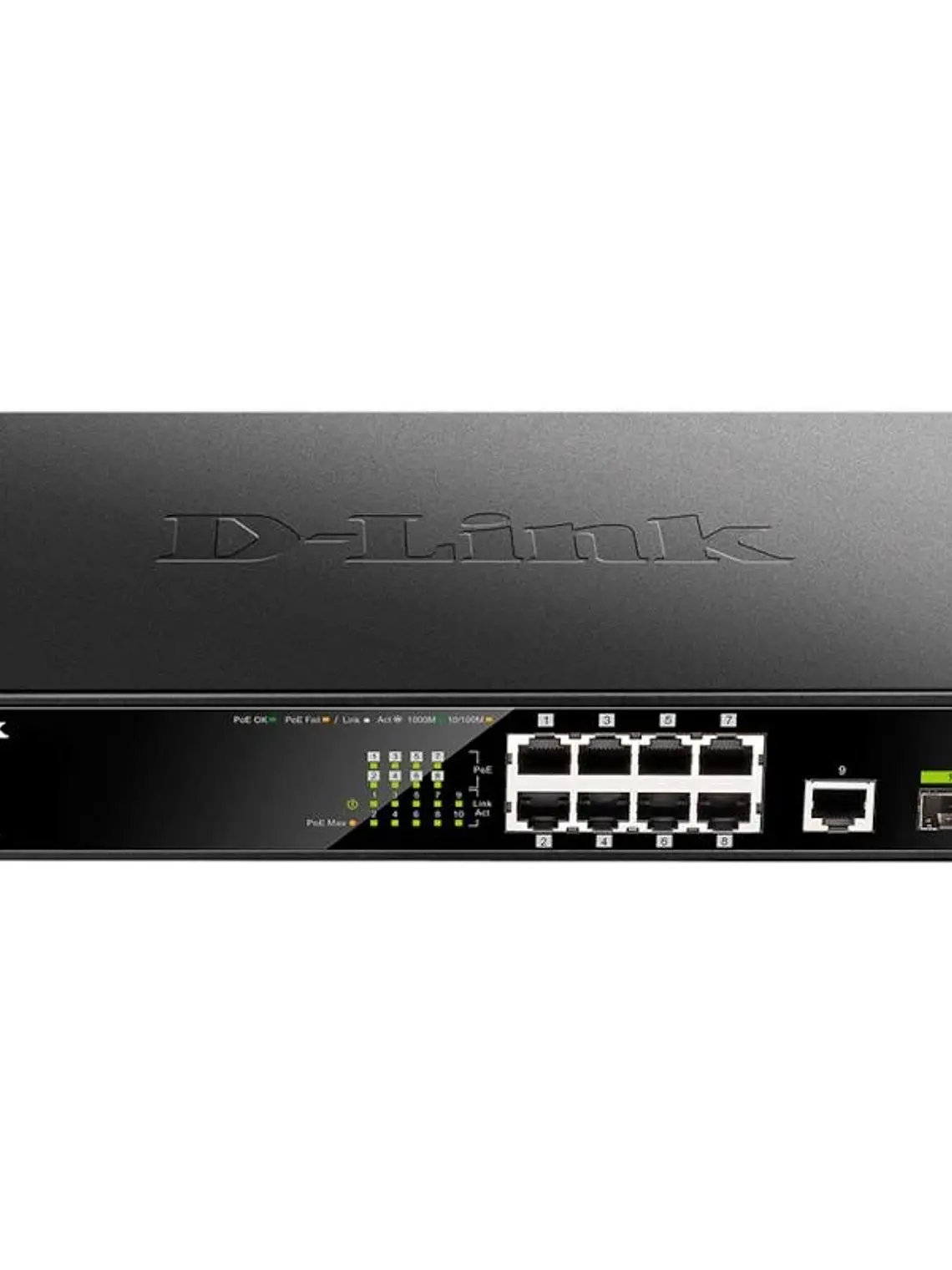 D-Link DGS-1010MP/E Switch 8xG PoE 1xG Up 1xG SFP 1