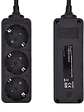 Ewent Ew3959 Regleta 3 tomas Negro - Miniatura 4