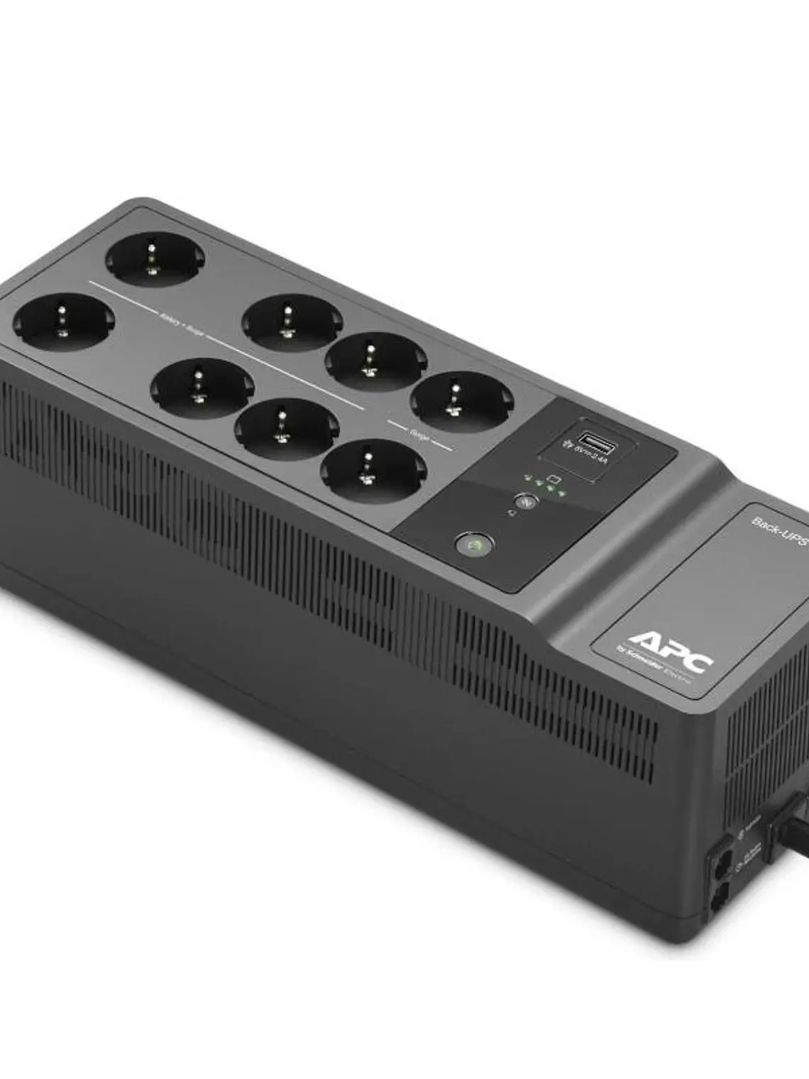 APC Back UPS 650VA/400W 8 tomas Schuko USB A+C 2