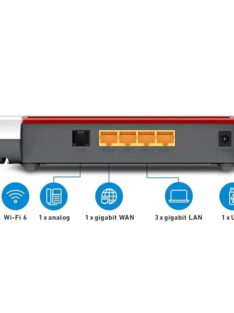 Fritz!Box 4050 Router WiFi6 Mesh 1xGb WAN 3xGb LAN 3