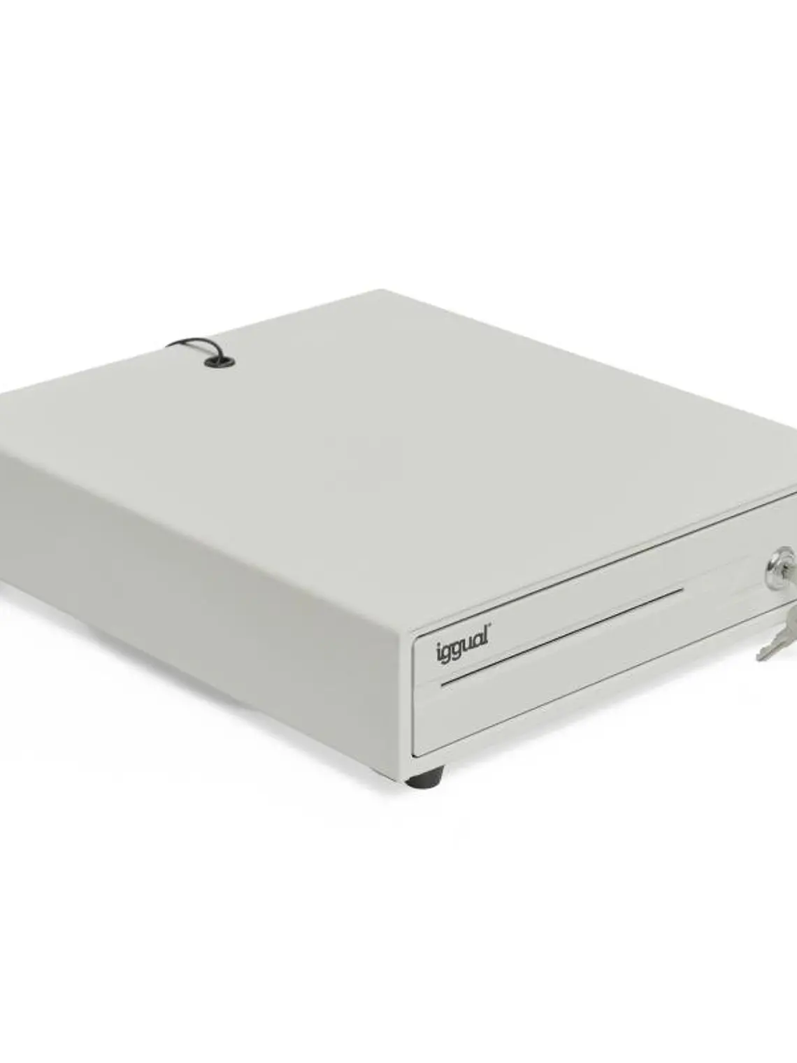 iggual Cajón portamonedas IRON-10W 38cm 4+6 blanco 1