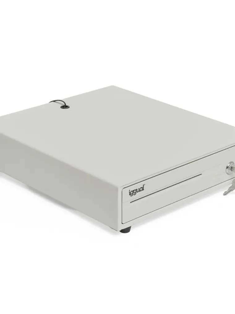 iggual Cajón portamonedas IRON-10W 38cm 4+6 blanco 1
