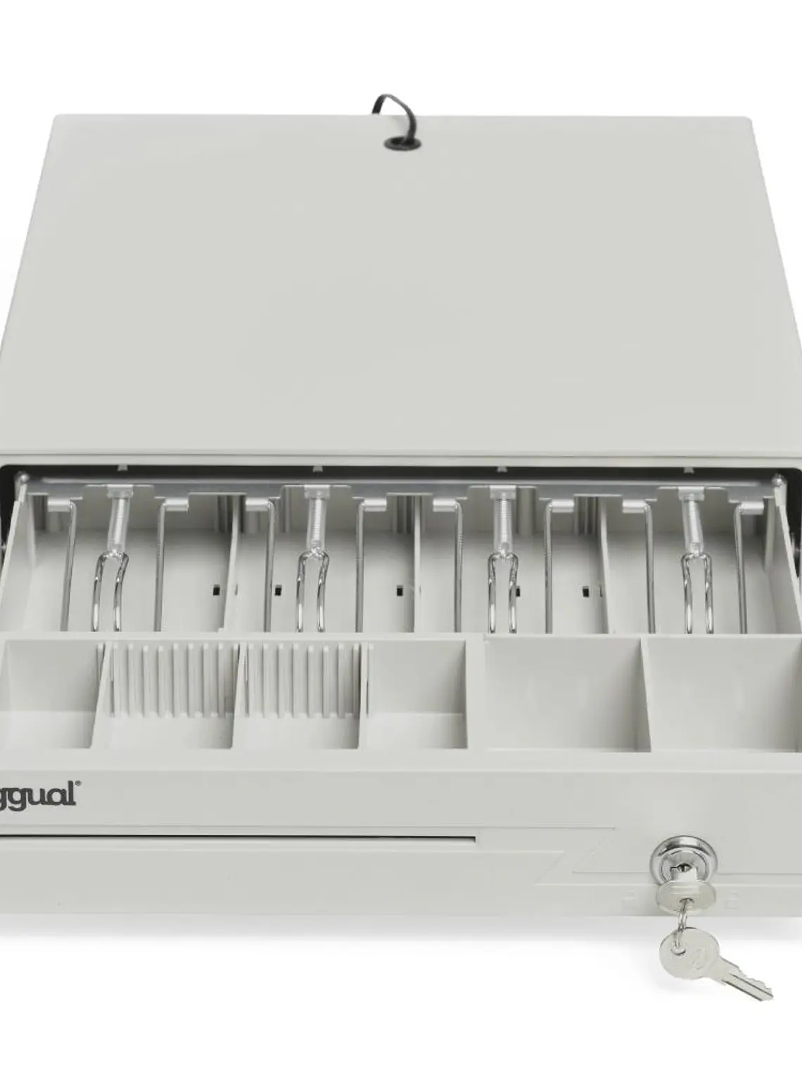 iggual Cajón portamonedas IRON-10W 38cm 4+6 blanco 2