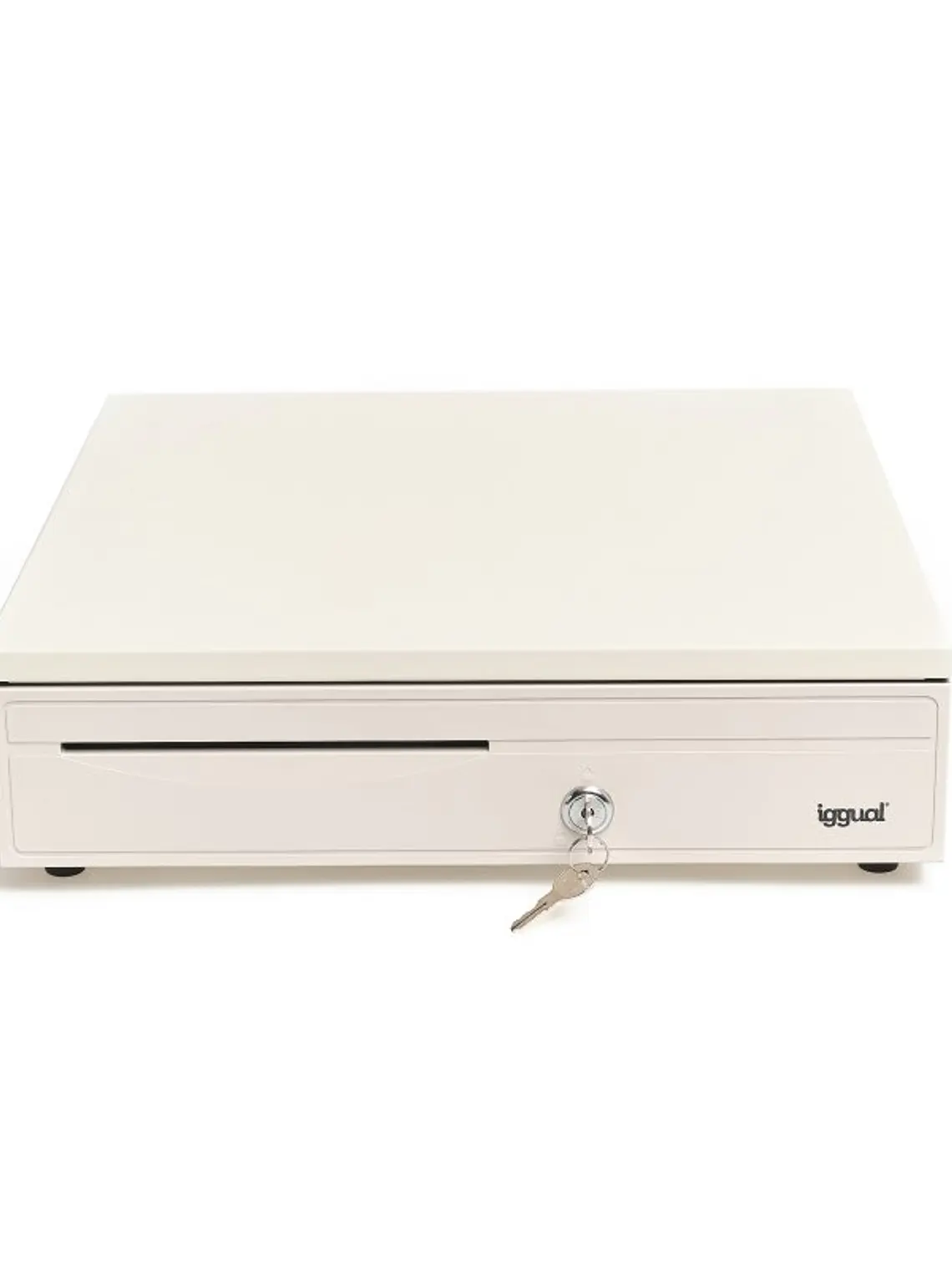 iggual Cajón portamonedas IRON-30W 42cm 5+5 blanco 1