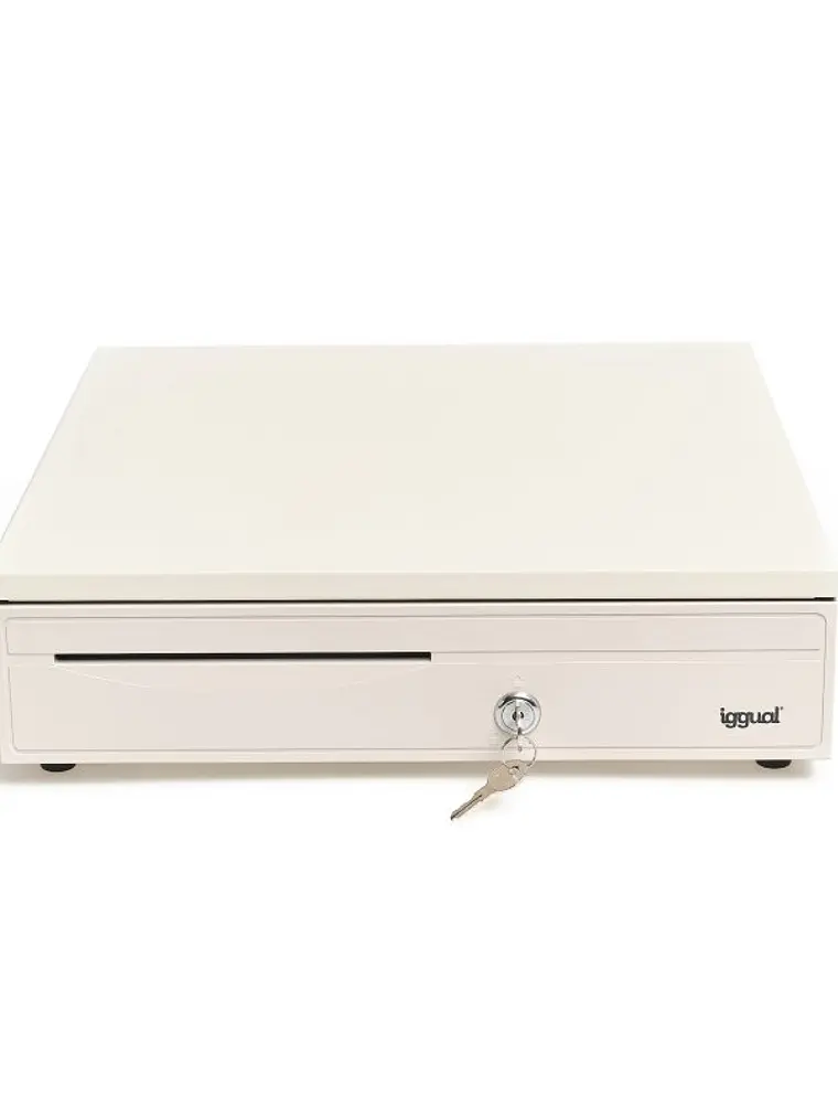 iggual Cajón portamonedas IRON-30W 42cm 5+5 blanco 1