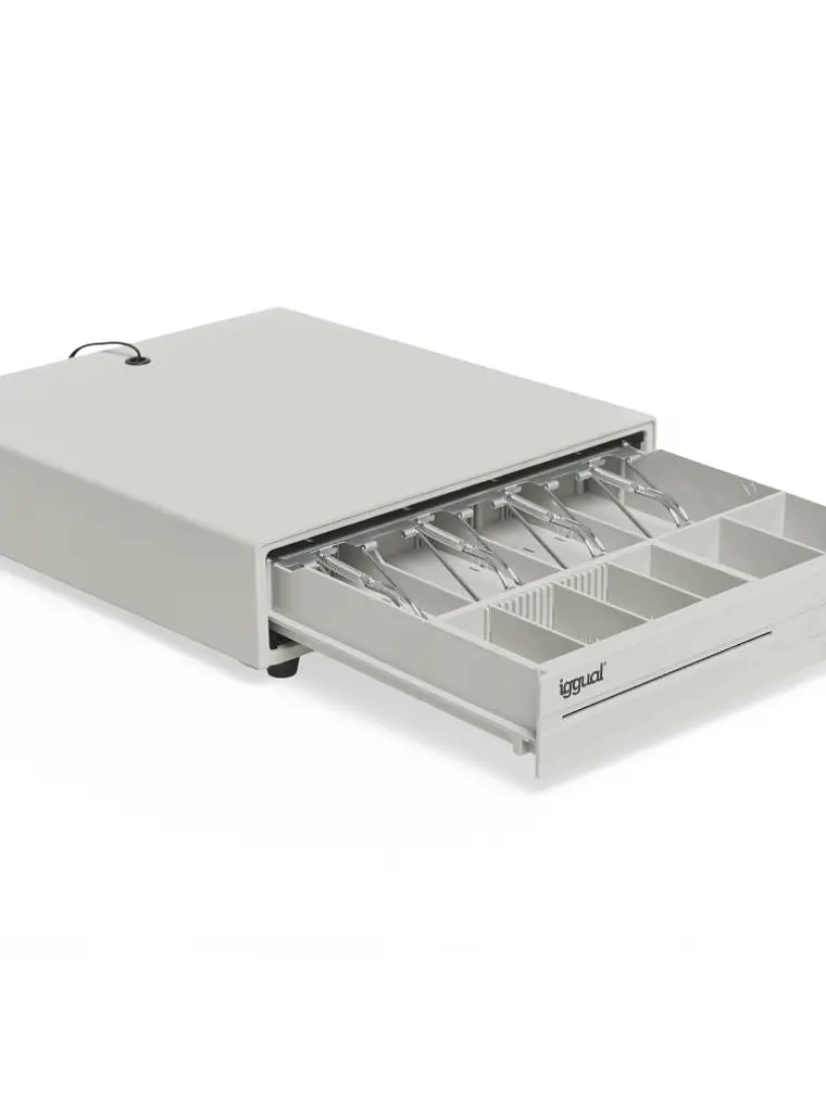 iggual Cajón portamonedas IRON-10W 38cm 4+6 blanco 3