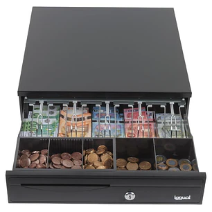 iggual Cajón Portamonedas IRON-30 42cm 5+5 negro