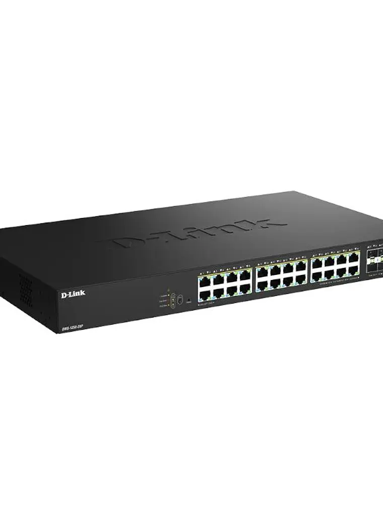 D-Link DMS-1250-28P/E Switch 24mG PoE 4x10 SFP+ 2