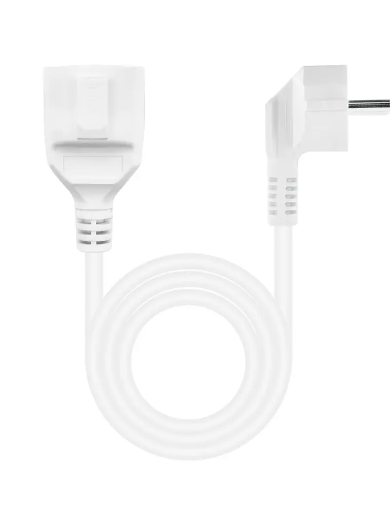 Nanocable Cable Alim. Alargador schuko blanco 5 M 2