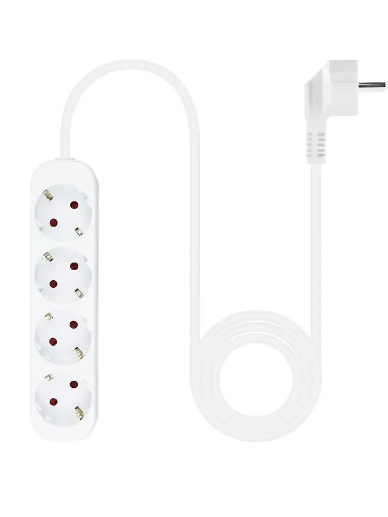 Nanocable Regleta de Enchufes 4 Tomas 1.4 m Blanco 2