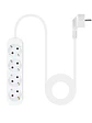 Nanocable Regleta de Enchufes 4 Tomas 1.4 m Blanco - Miniatura 2