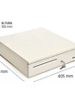 iggual Cajón Portamonedas IRON-50W 42cm 5+8 blanco - Miniatura 2