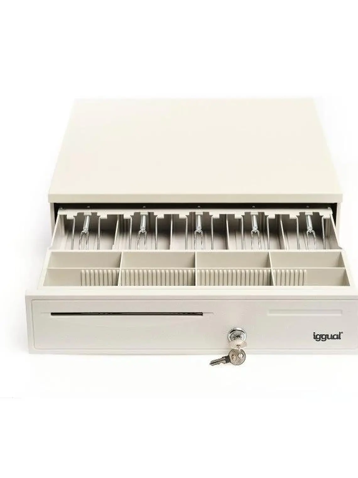 iggual Cajón Portamonedas IRON-50W 42cm 5+8 blanco 3