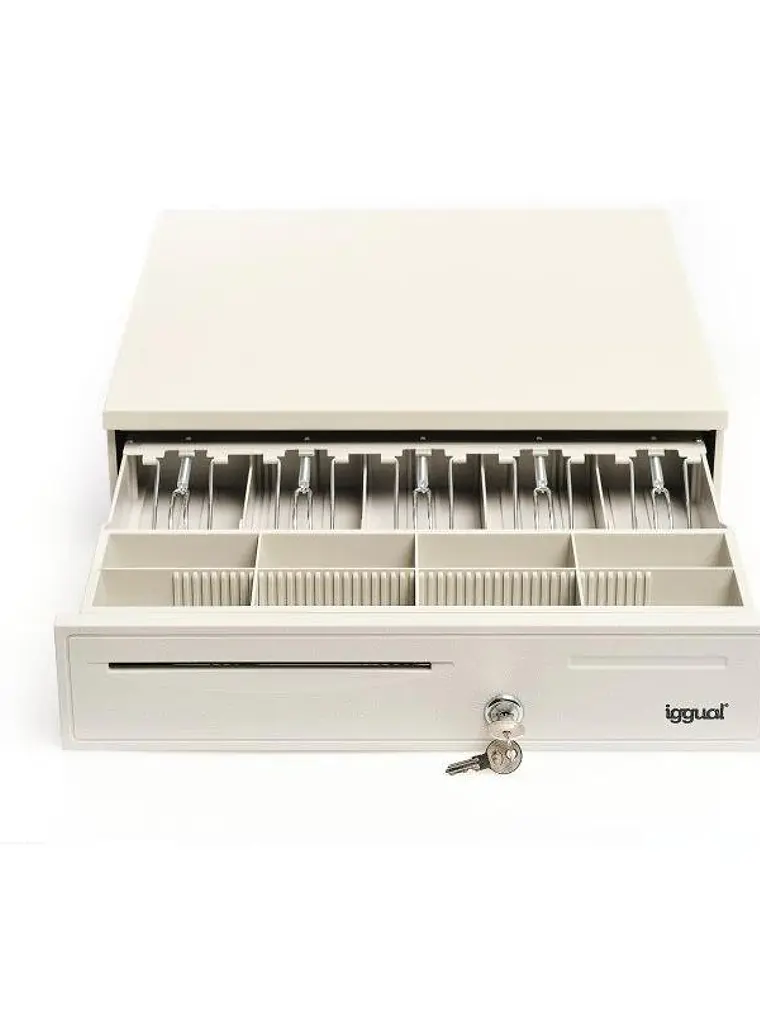 iggual Cajón Portamonedas IRON-50W 42cm 5+8 blanco 3