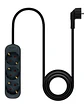 Nanocable Regleta de Enchufes 4 Tomas 1.4 m Negro - Miniatura 2