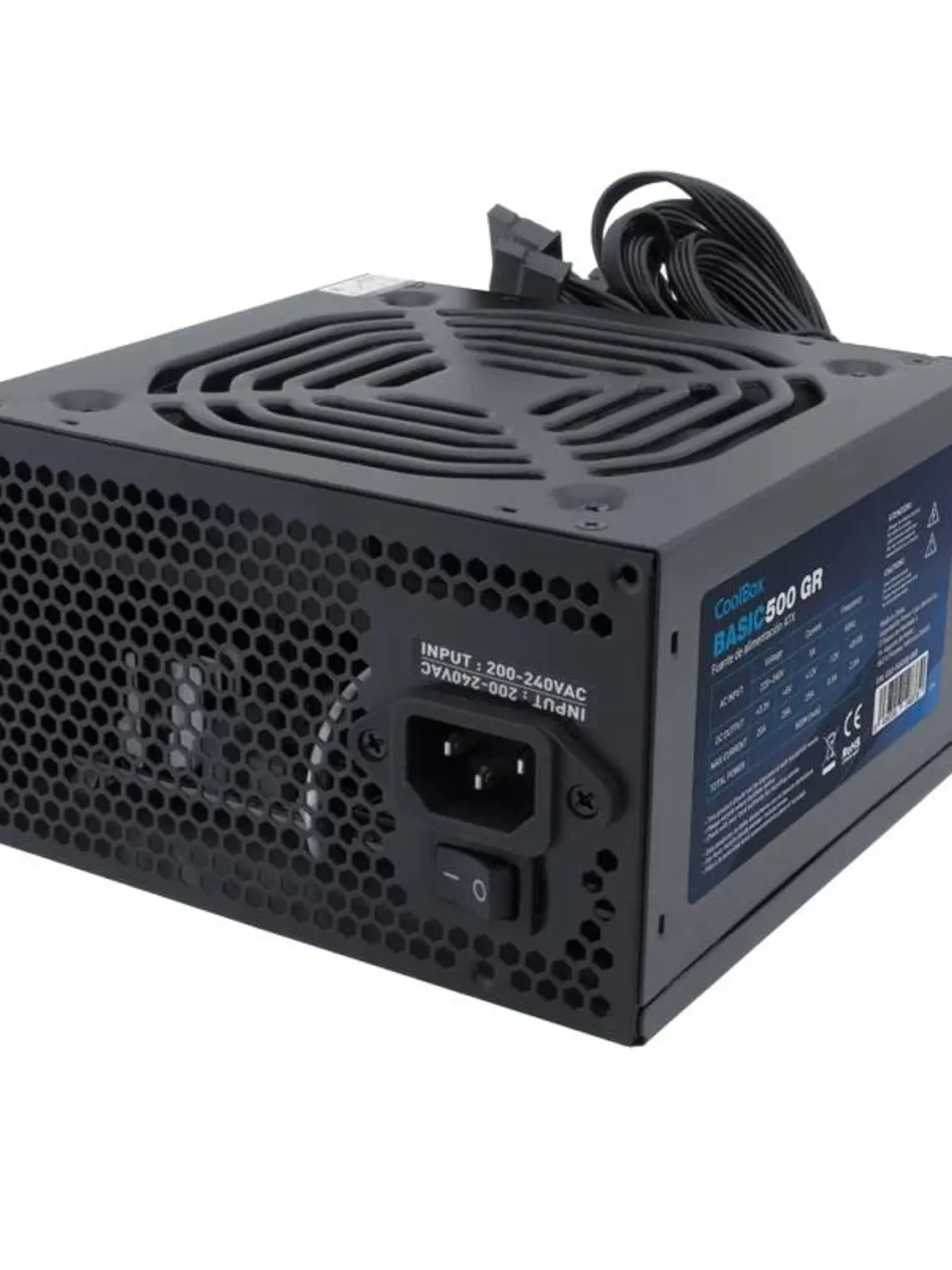 CoolBox Fuente.Alim 20+4 pin ATX BASIC 500W 2