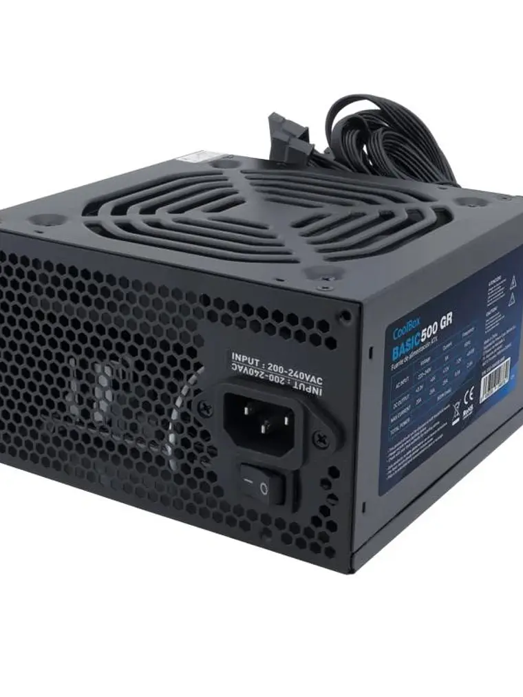 CoolBox Fuente.Alim 20+4 pin ATX BASIC 500W 2