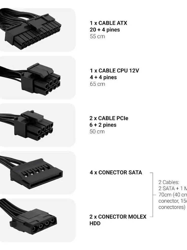 COOLBOX Fuente Alimentac. ATX POWERLINE III 550W 2