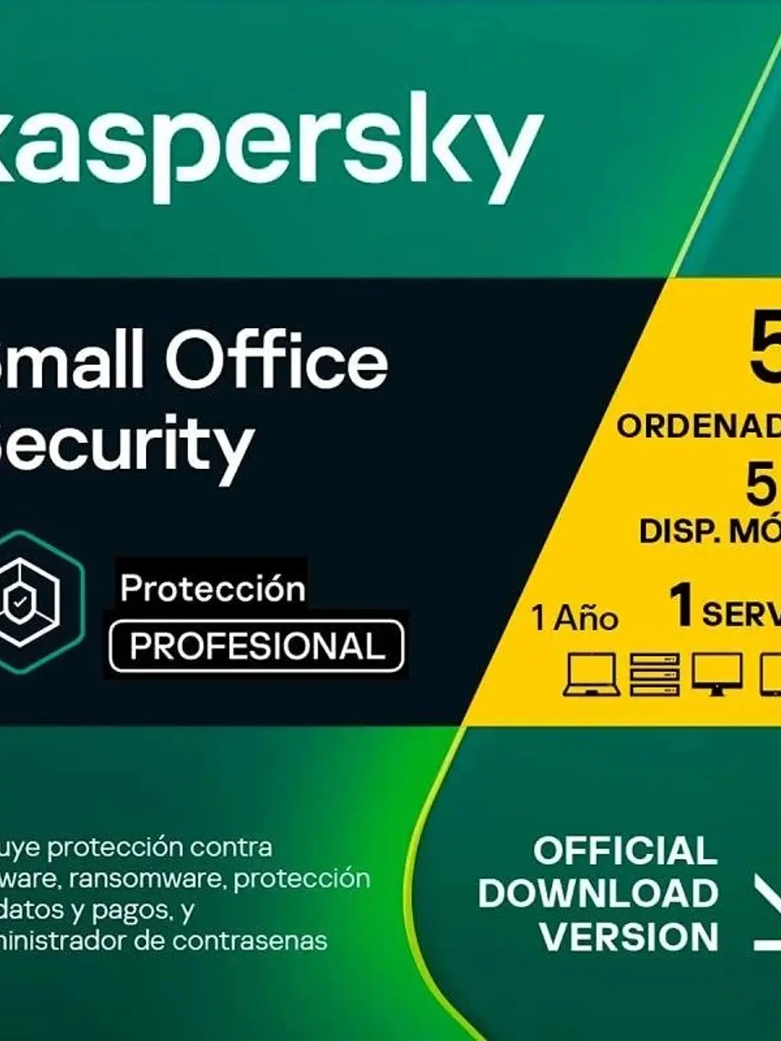 Kaspersky Small Office Security v7 5+1 ES ESD 1