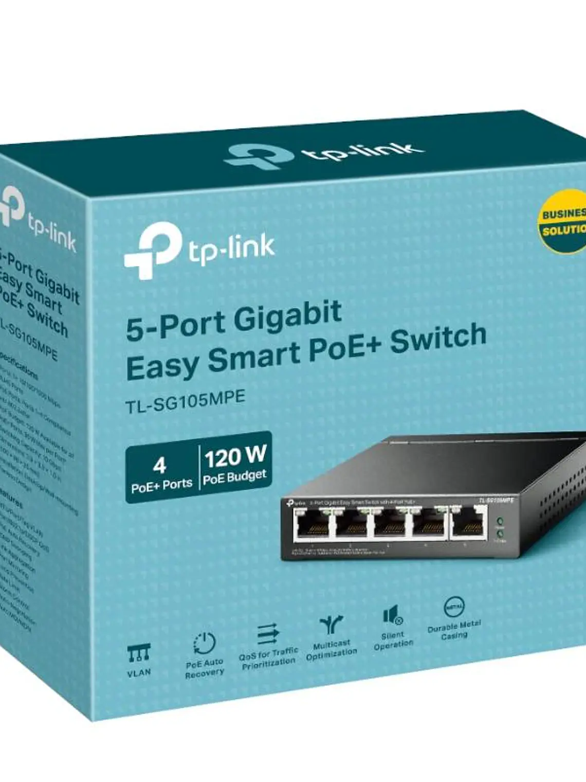 TP-Link TL-SG105MPE Switch 5xGbE (4PoE+) Metal 3