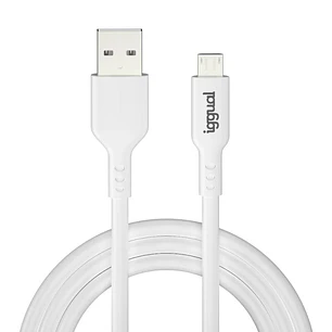 iggual cable USB-A/micro-USB 100 cm blanco