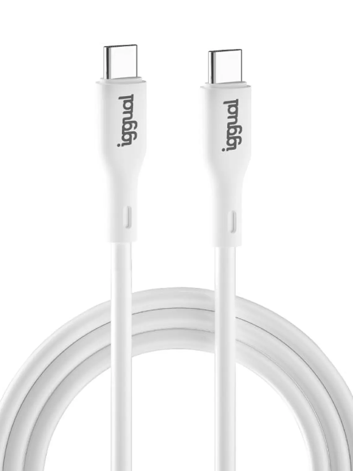 iggual Cable USB-C/USB-C 100 cm blanco Q3.0 3A 60W 1