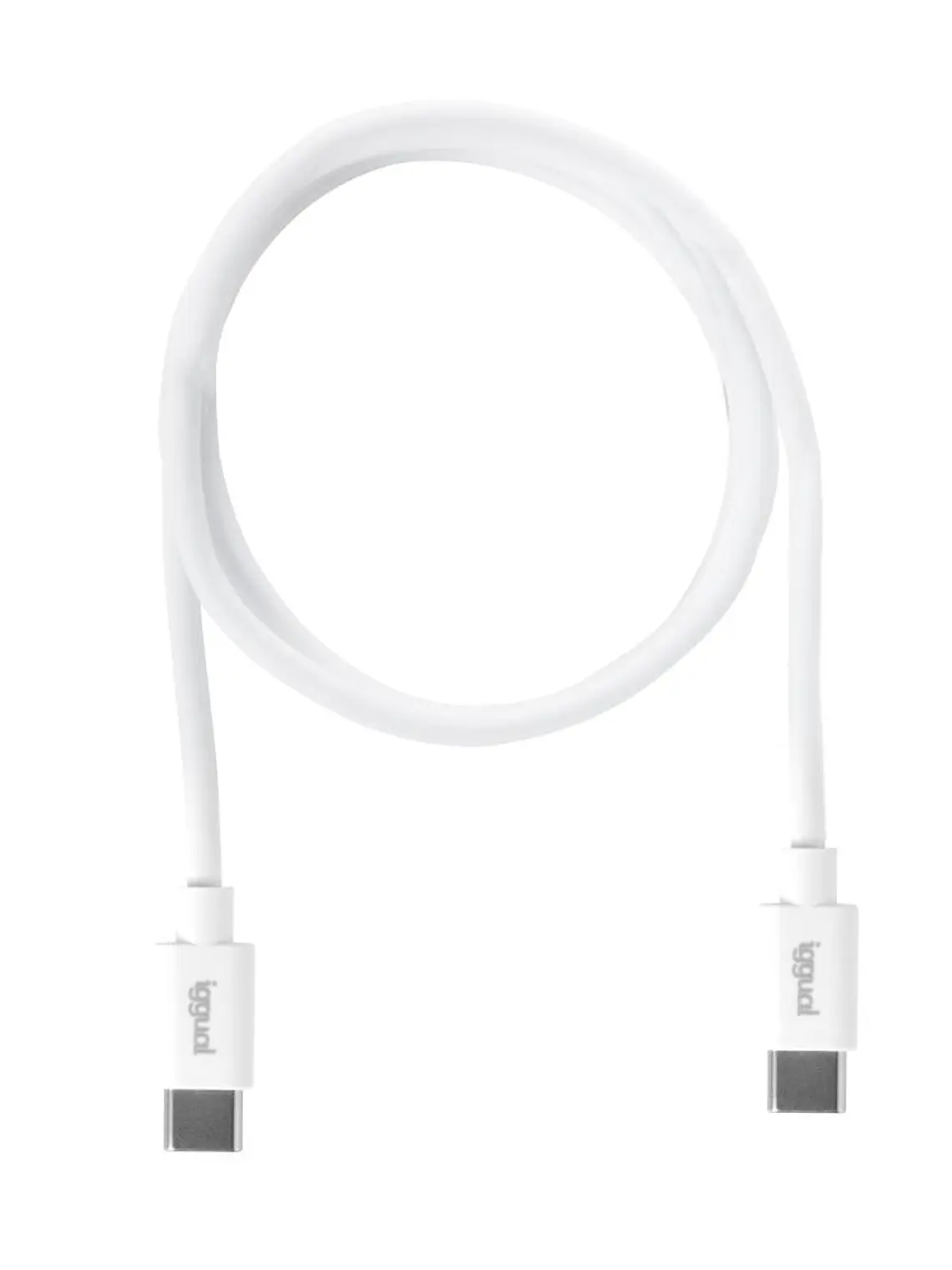 iggual Cable USB-C/USB-C 100 cm blanco Q3.0 3A 60W 2