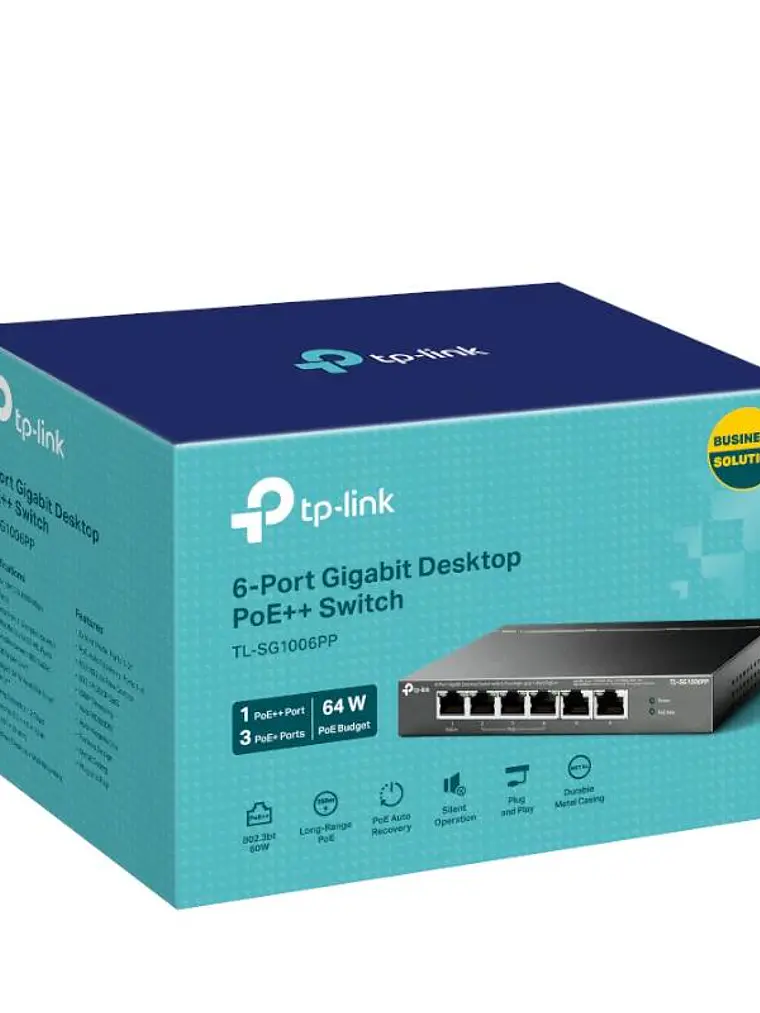 TP-Link TL-SG1006PP Switch 6xGB (3xPoE+ 1xPoE++) 4