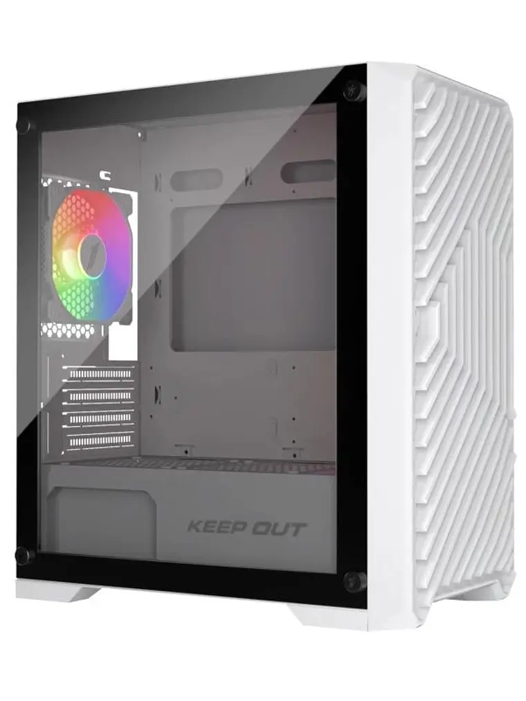 Keep Out Caja M-Atx XC-220W 4FANS Usb3.0 White 1