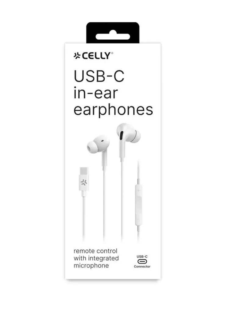 Celly Auriculares cable Usb-C Blanco 2