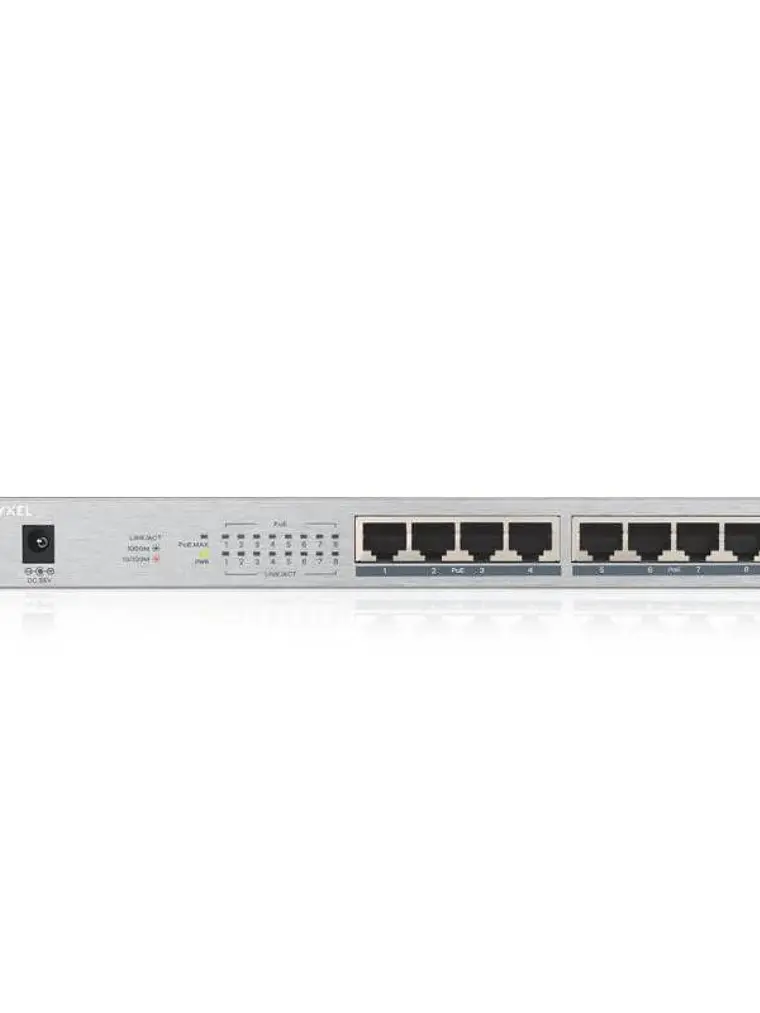 Zyxel GS1008-HP Switch 8xGb PoE+ 60W Desktop 3