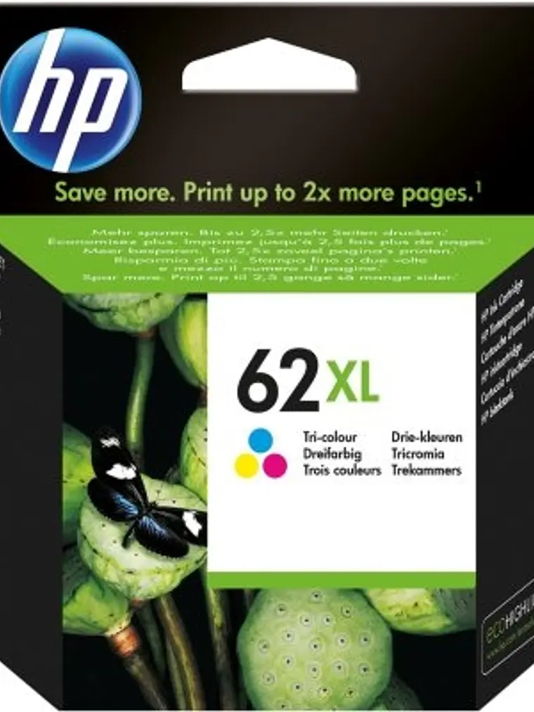 HP Cartucho 62XL Tricolor 1