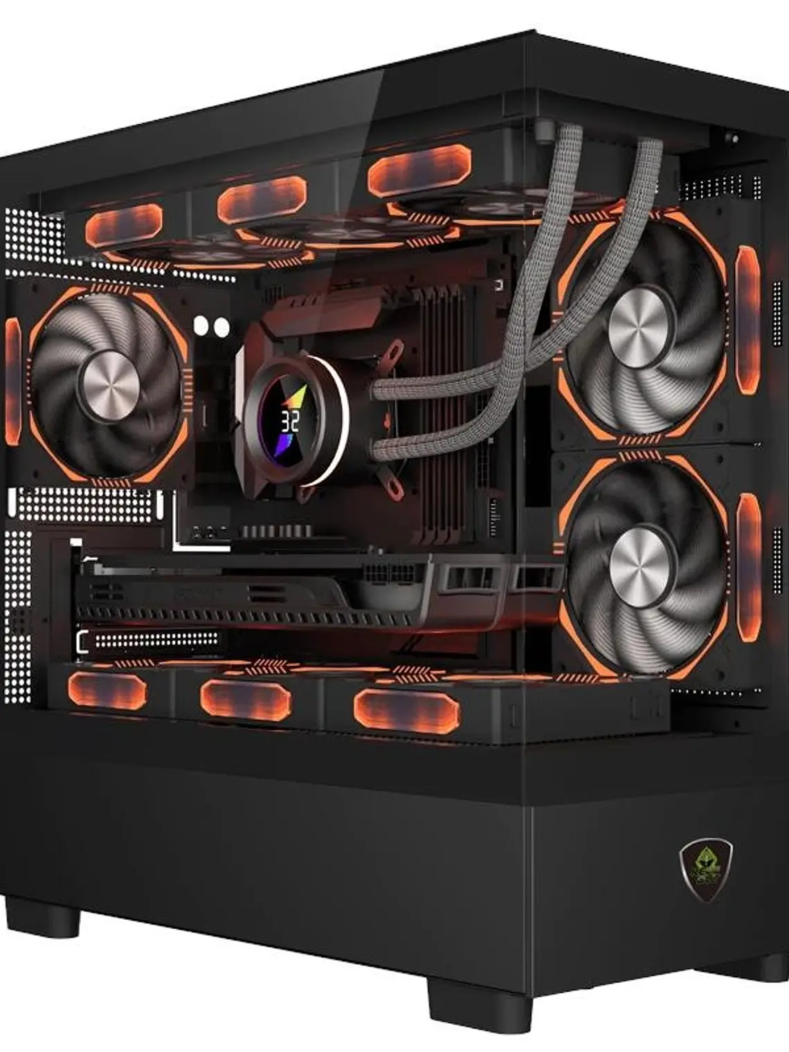 Keep Out Caja M-atx XC-301 3FANS Usb3.0 Glass 1