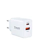 Tooq Cargador de pared doble USB-C PD+ USB A - Miniatura 1