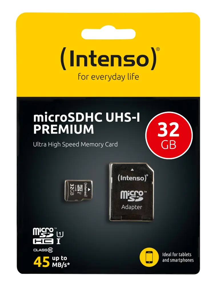 Intenso 3423480 Micro SD UHS-I Premium 32GB c/adap 3