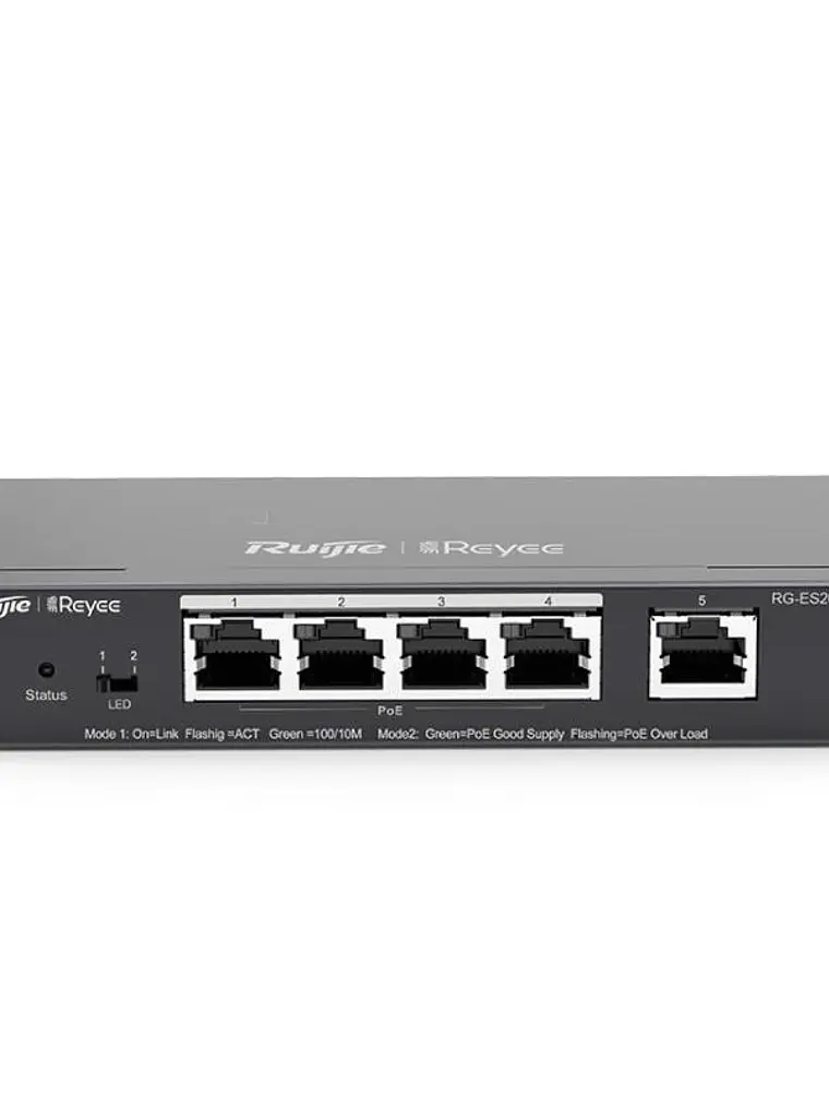Reyee Switch 5xGb RJ45 (4 PoE/POE+) 54W Steel 1