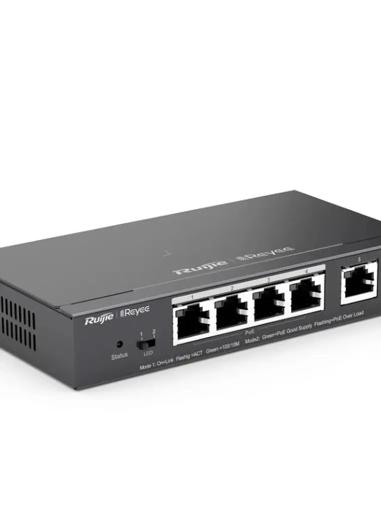 Reyee Switch 5xGb RJ45 (4 PoE/POE+) 54W Steel 3