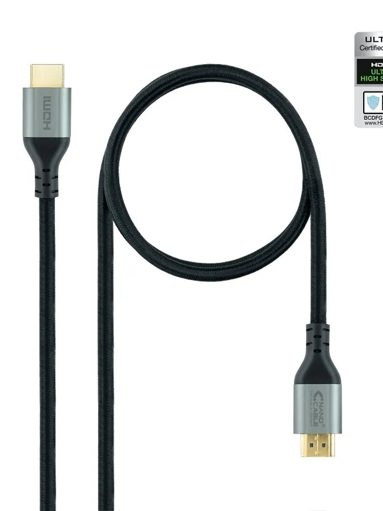Nanocable Cable HDMI 2.1 CERTIFICADO ULTRA HS 1 M 1